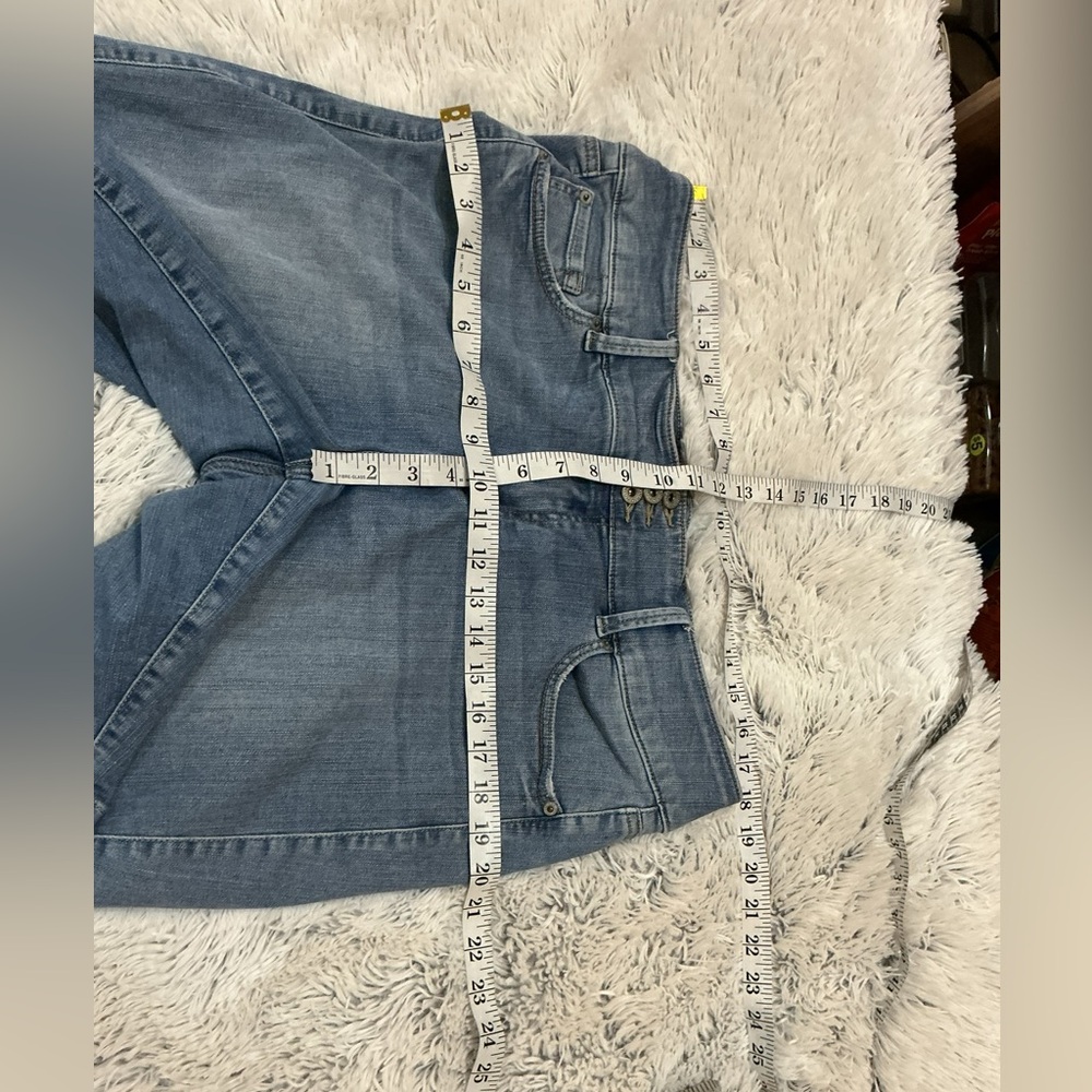 Torrid Premium Plus Size 18 Denim Bermuda Jegging Shorts | High Rise Stretch - Picture 9 of 13